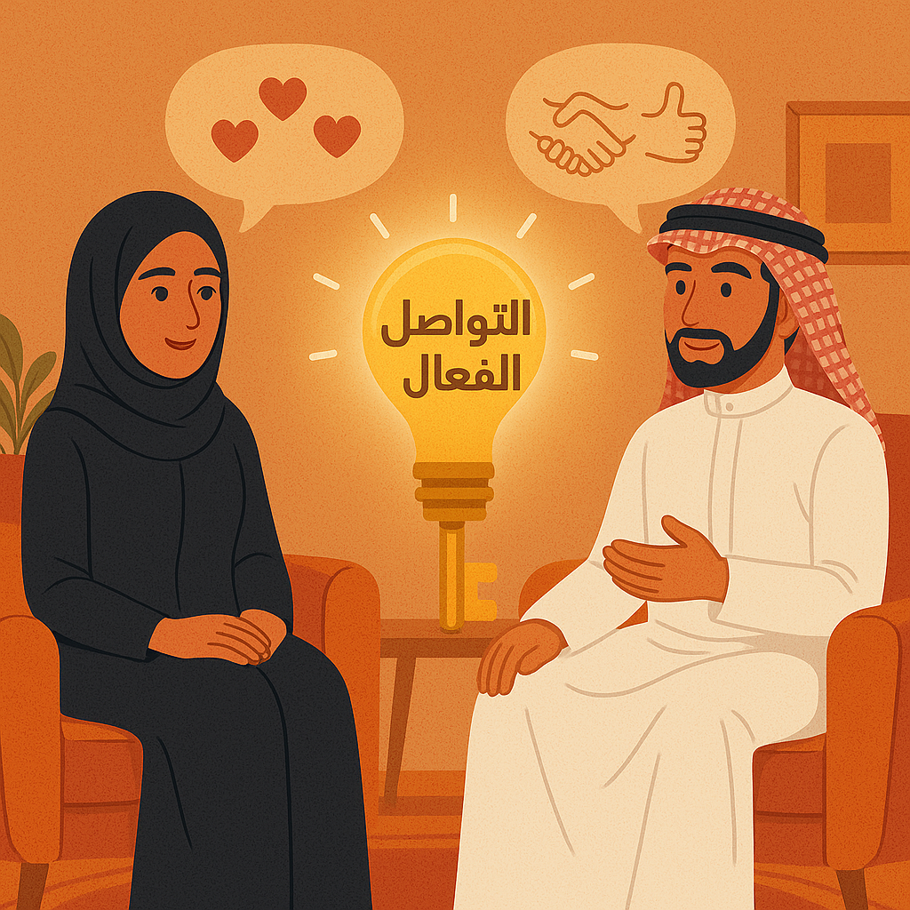التواصل الفعّال بين الزوجين: سر السعادة المستدامة