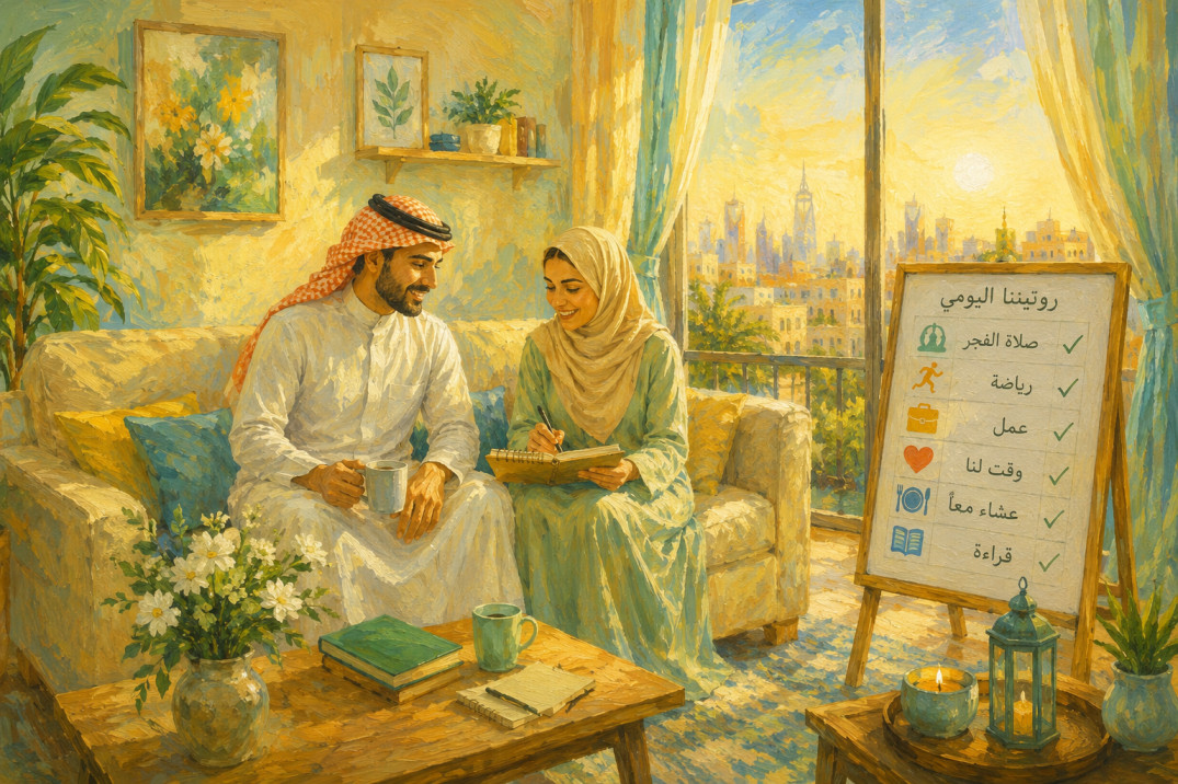 كيف تبنون روتين مريح للحياة الزوجية؟