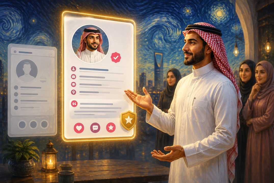 5 نقاط ذهبية لتحسين بروفايلك على موقع سعودي زواج